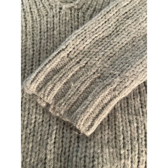 Arpeggio knitwear 20%‎ Wool 5% Alpaca Blue Gray Tunic Chunky Sweater Sz L - Picture 10 of 14